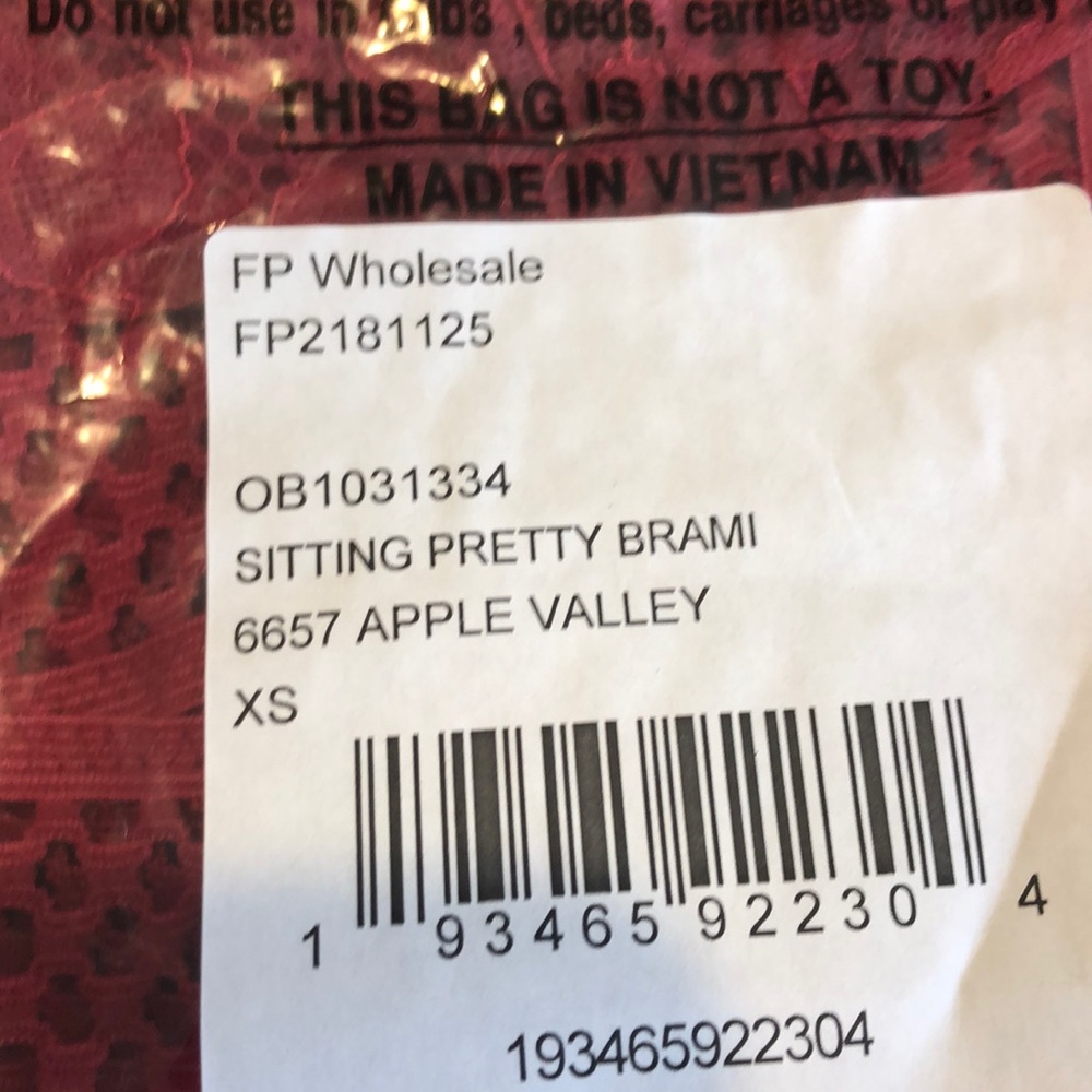 NWT Free People Sitting Pretty Brami Apple Valley - Picture 6 of 8